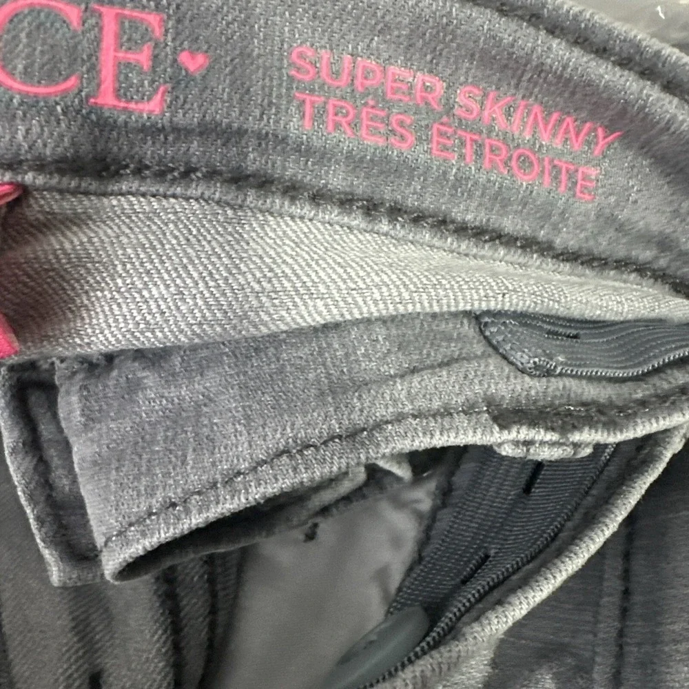 Girl Children's Place Supper Skinny Gray Jeans Size‎ 18 NWT